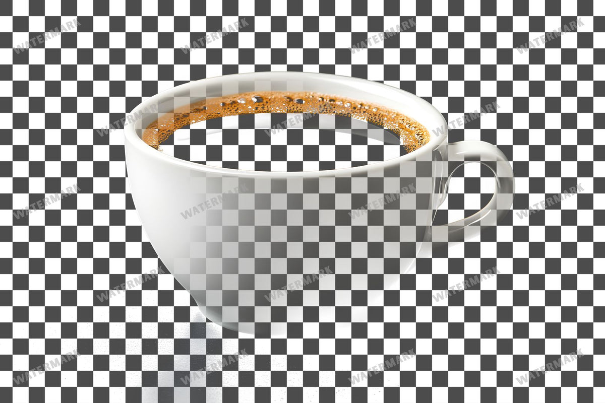 Coffee Cup PNG overlay on a transparent checkered background, preview 40