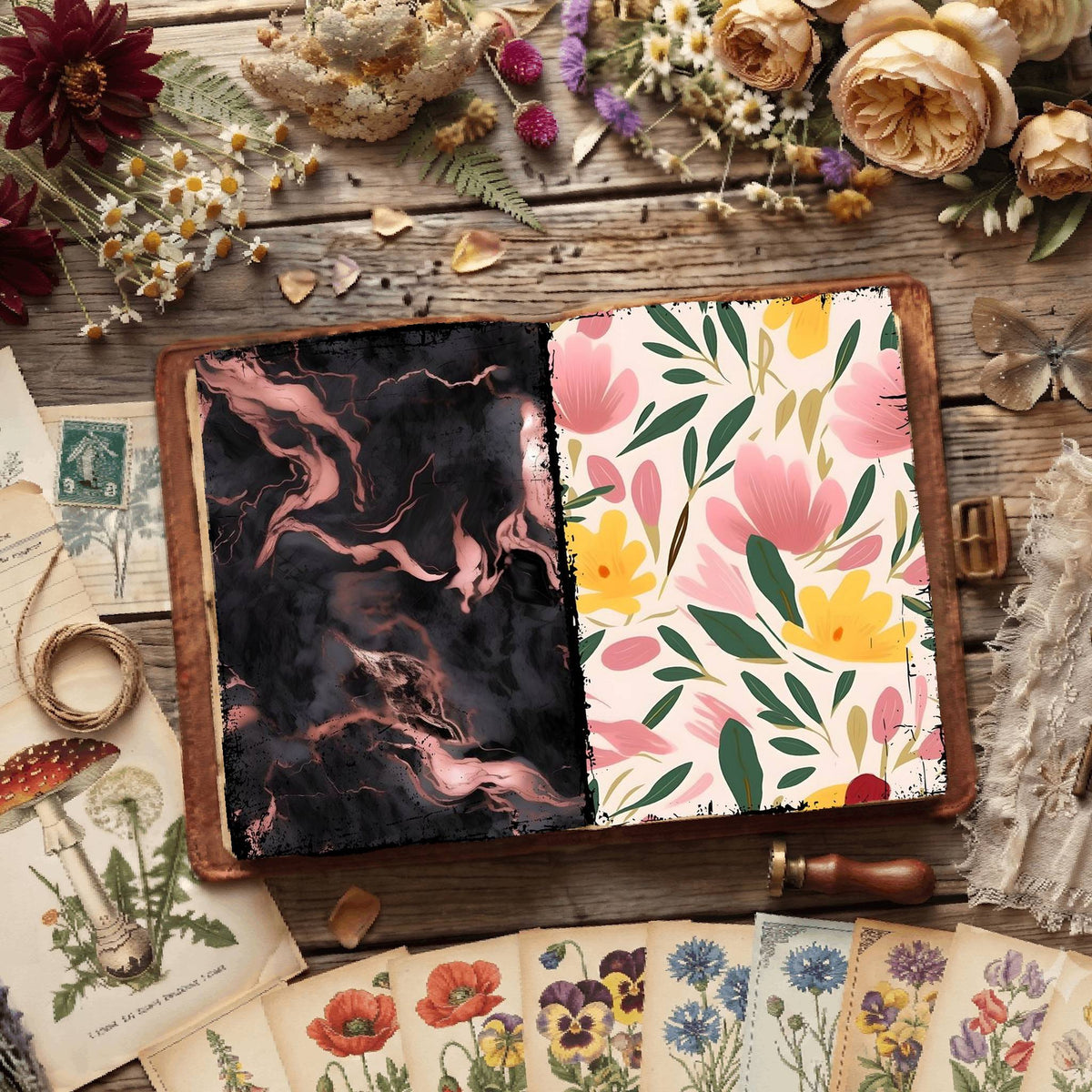 Floral Digital Papers
