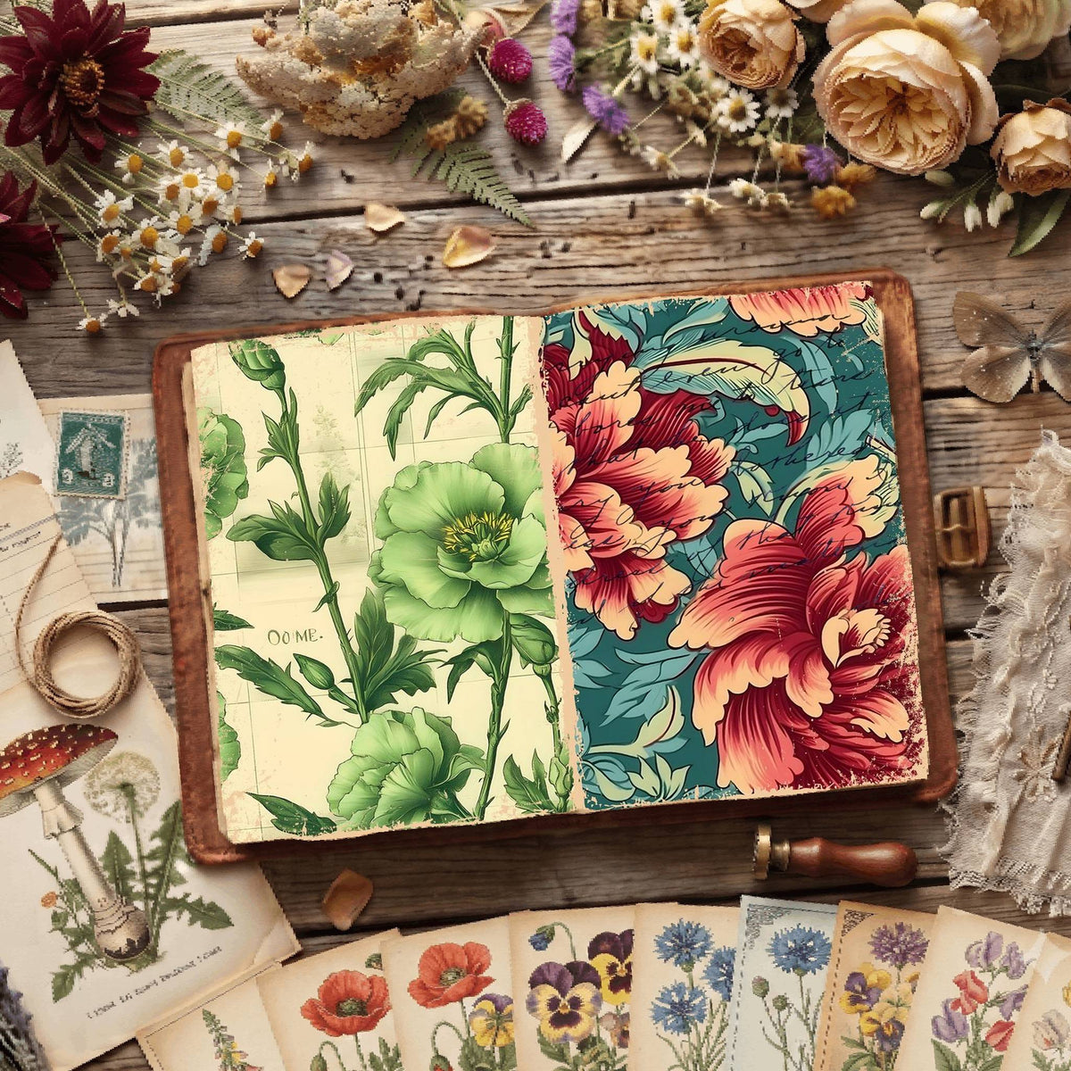 Floral Digital Papers