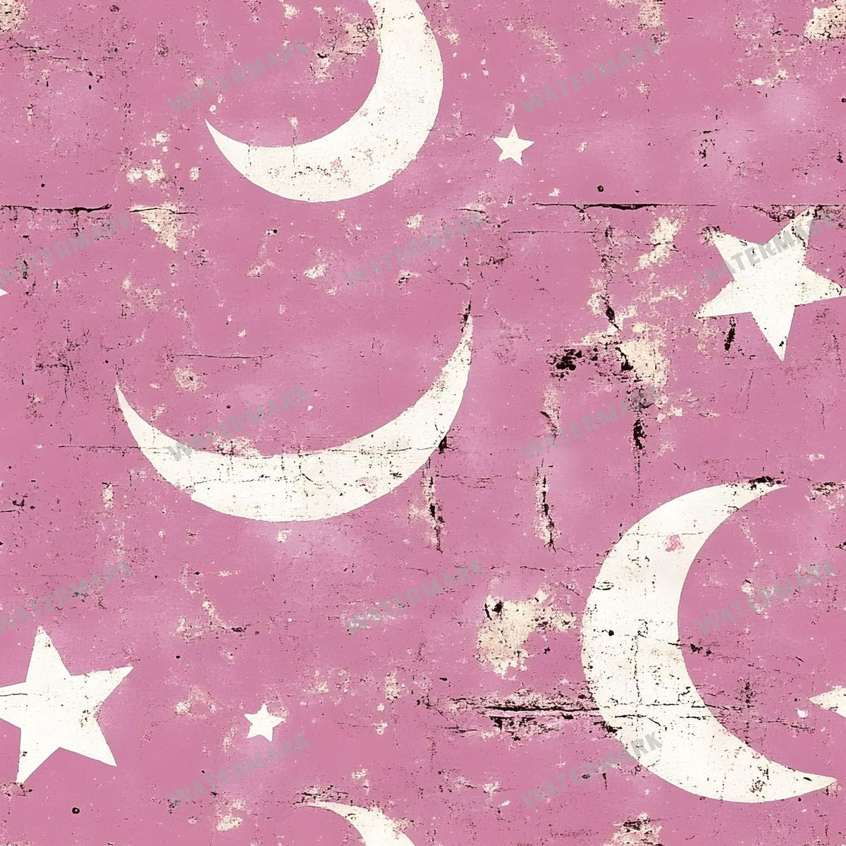 Moon seamless pattern digital paper, repeating design 40