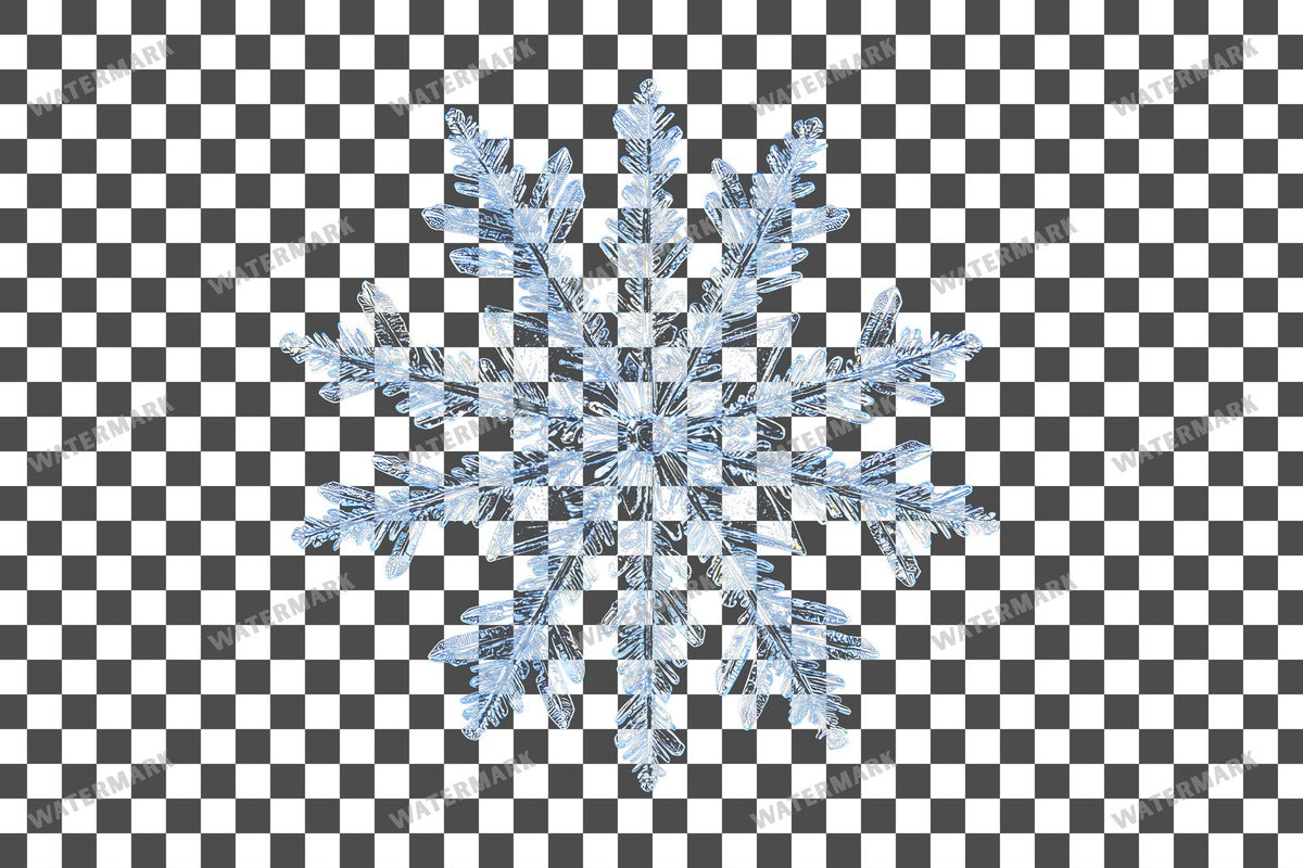 Snowflake Flurry Overlay Swirling Flakes