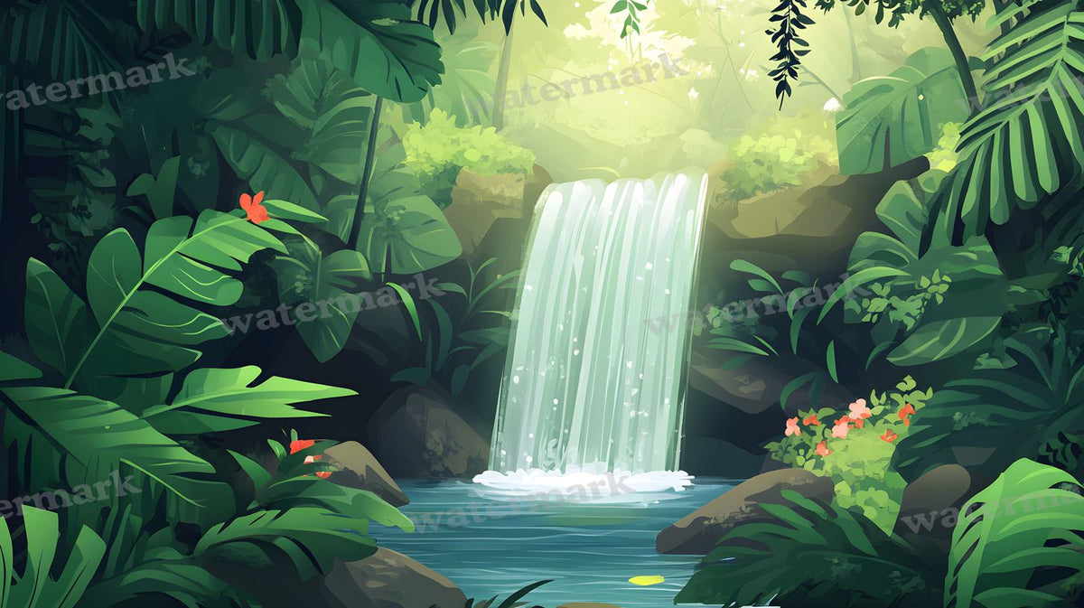 Tropical Forest Backdrop Images