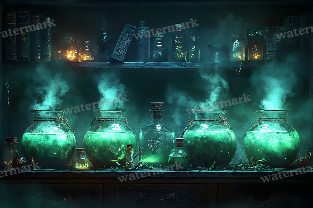 Witch Potion Room Backdrop Images