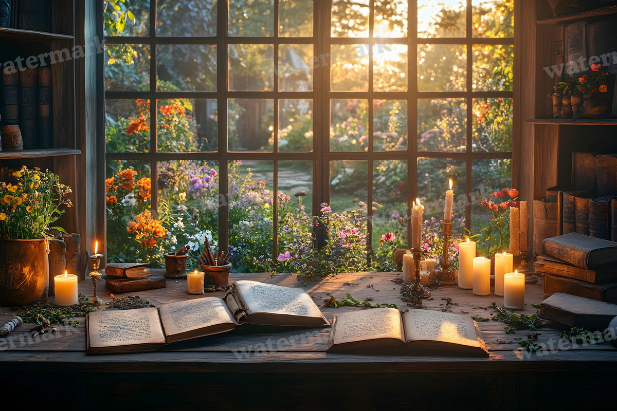 Witch’Study Desk Backdrop Images