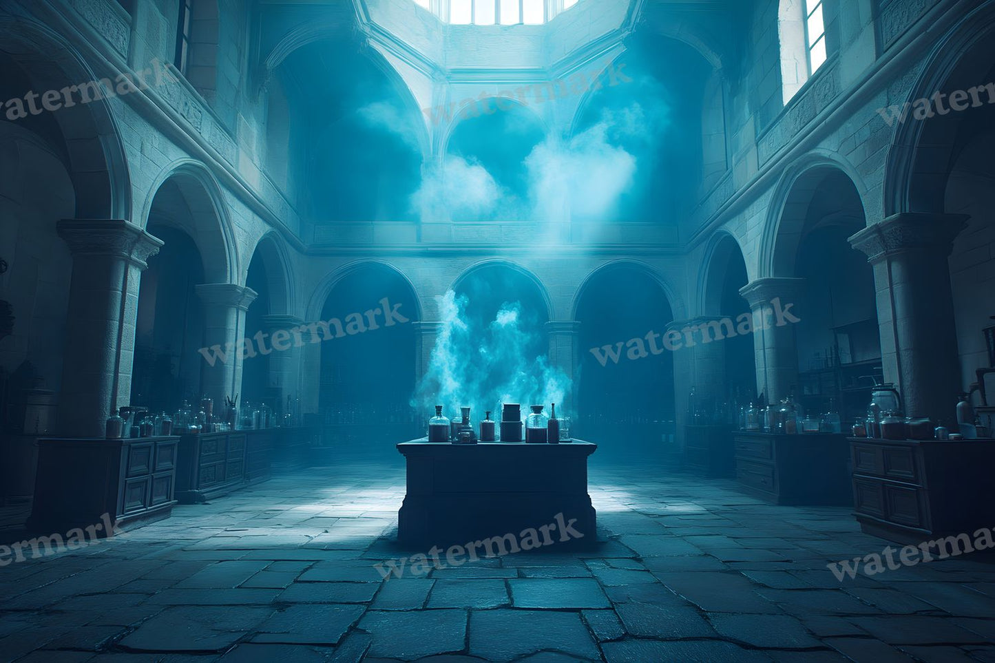 Witchs Apothecaryblue Backdrop Images