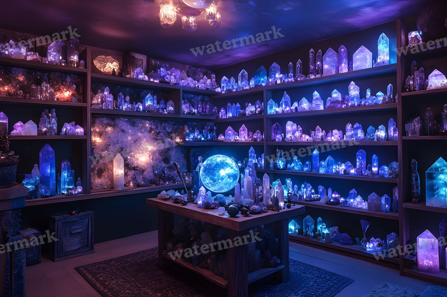 Witchs Crystal Den Backdrop Images