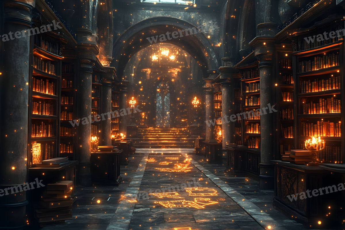 Wizards Library Backdrop Images
