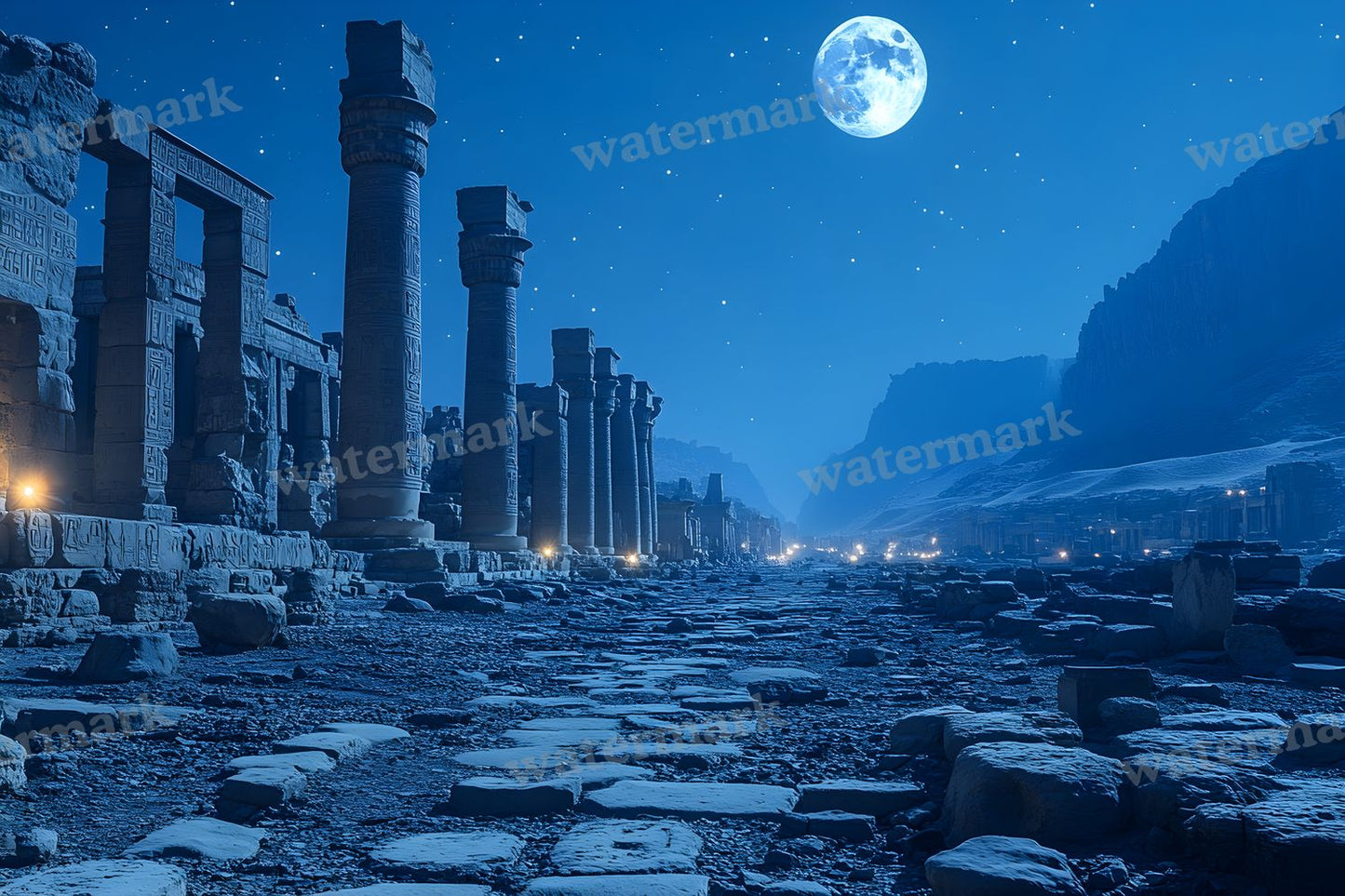 Ancient Egyptian Night Backdrop Images