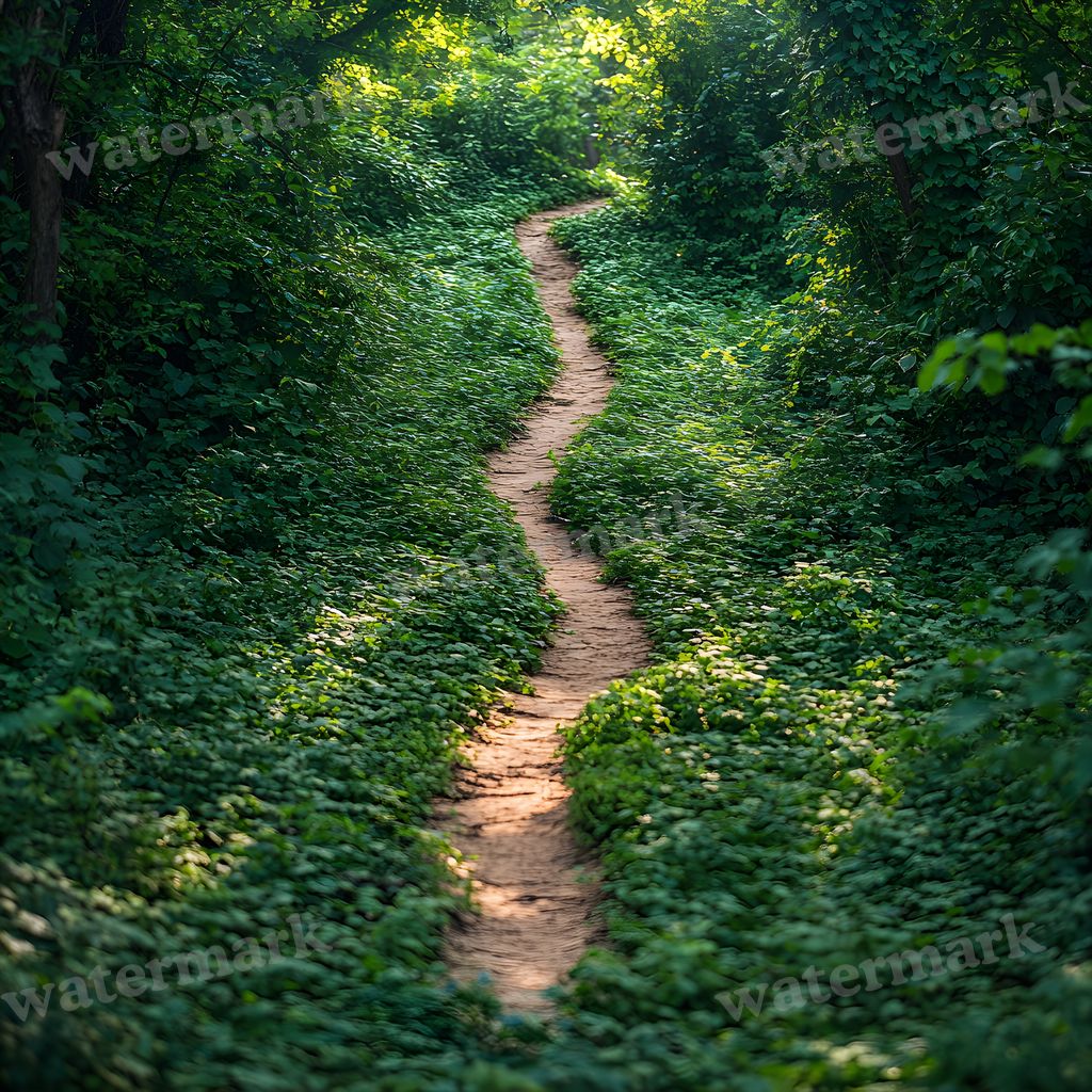 Overgrown Forest digital photo backdrop for photo editing, preview 40