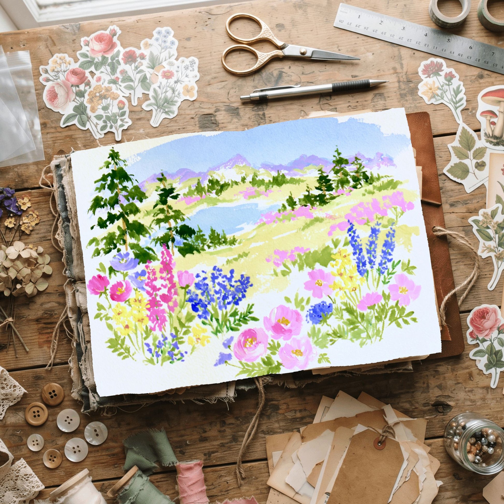 Soft Impressionist Landscape Painting