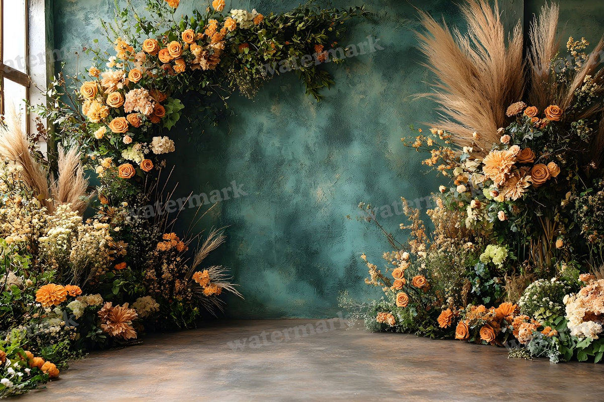 Boho Olive Arch Backdrop Images