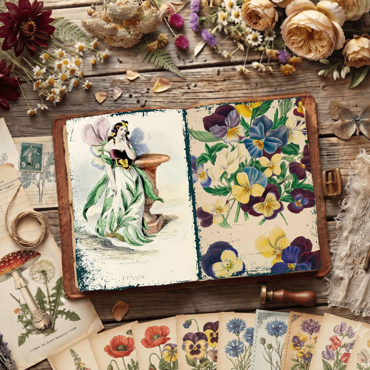 Botanical Illustrations Digital Papers
