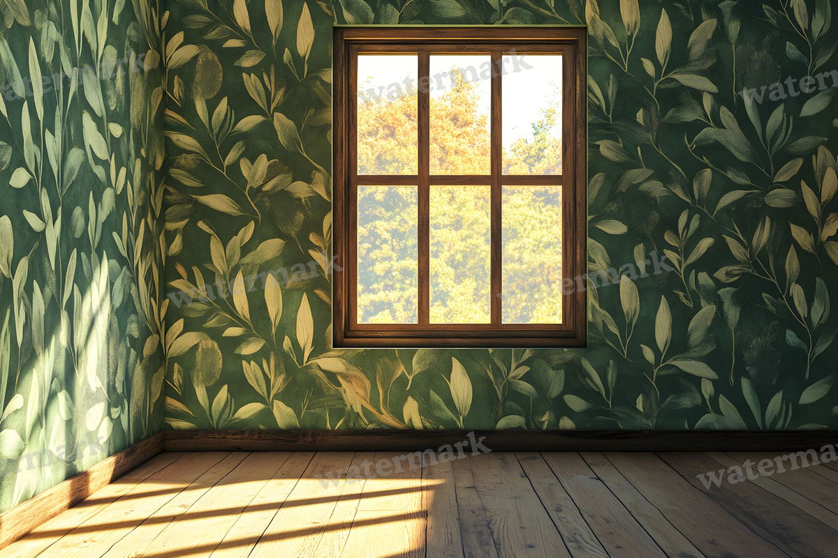 Botanical Window View Backdrop Images