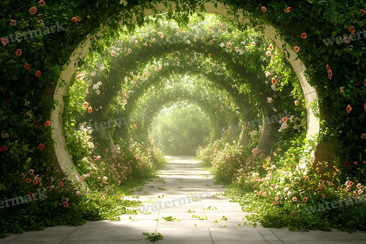 Charming Garden digital photo backdrop for photo editing, preview 40