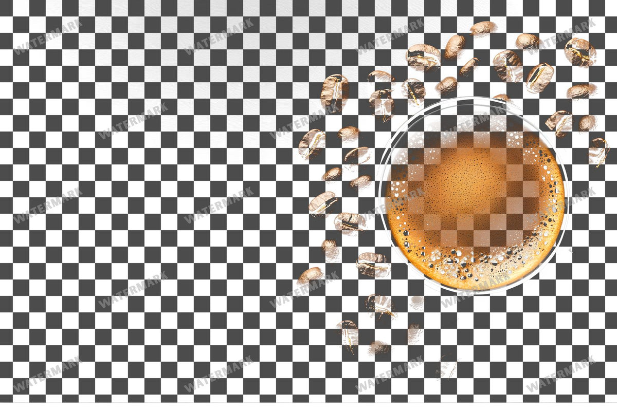 Coffee Cup PNG overlay on a transparent checkered background, preview 41