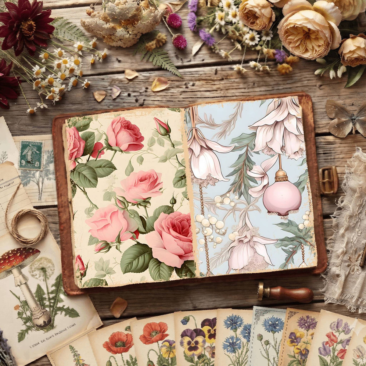 Floral Digital Papers