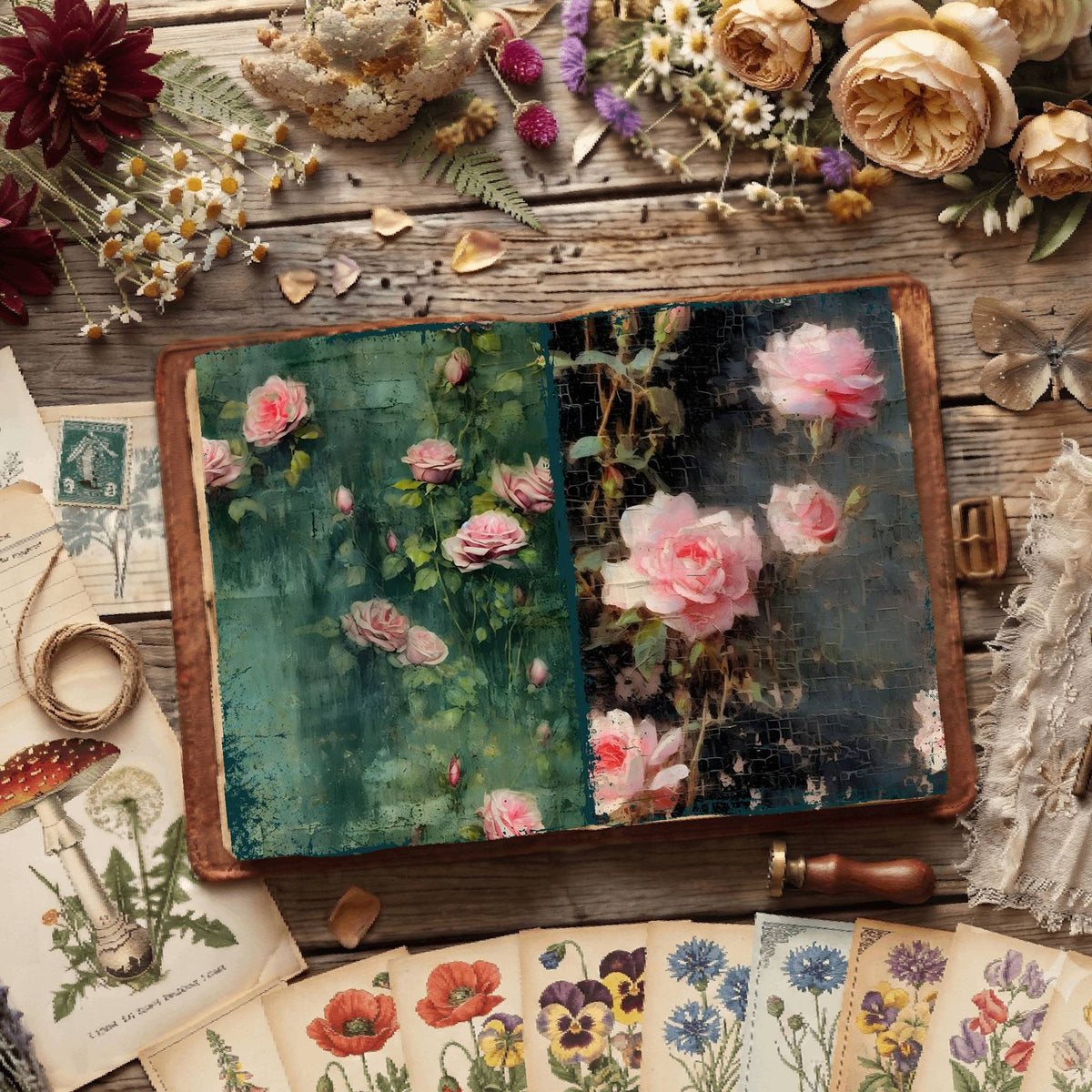 Floral Digital Papers