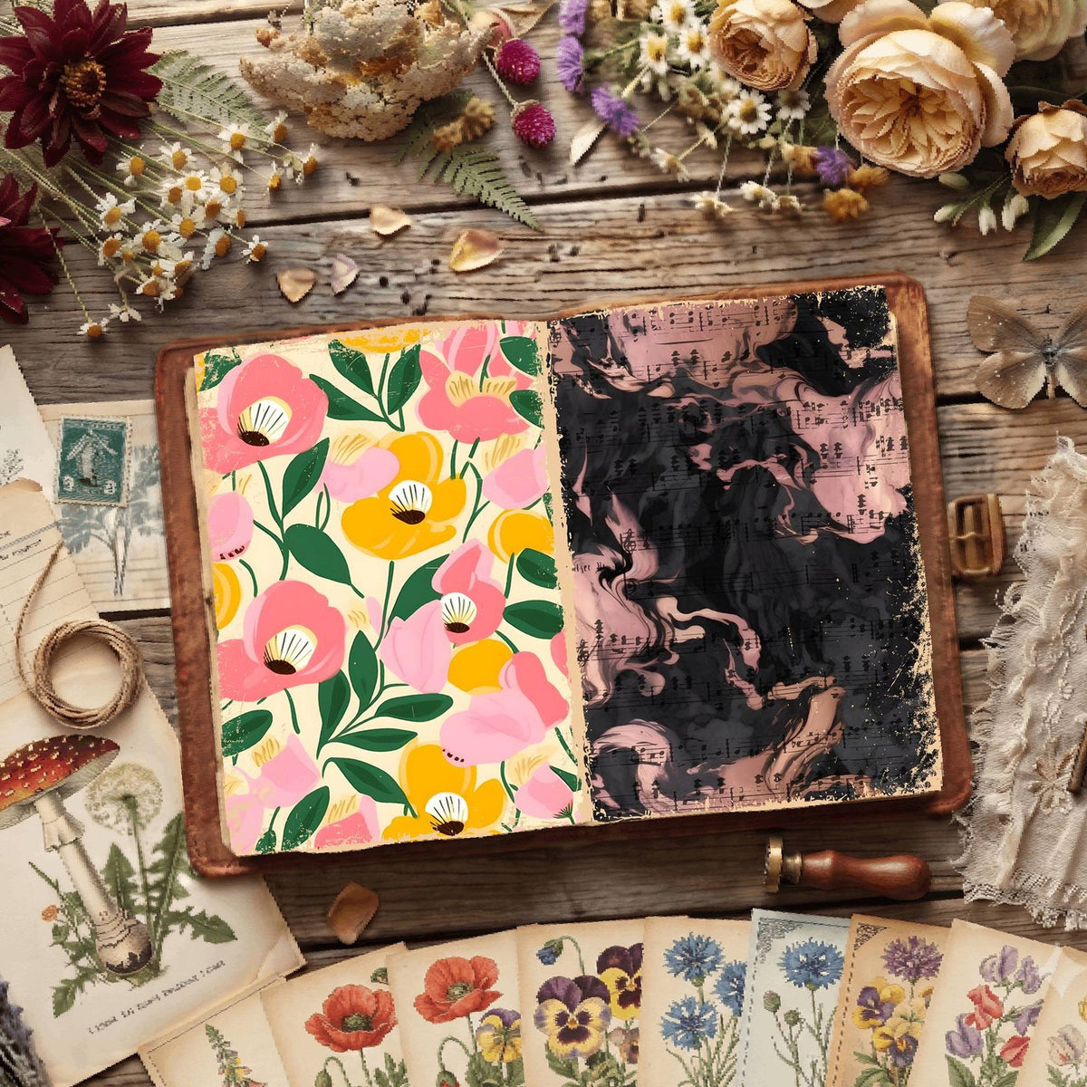 Floral Digital Papers