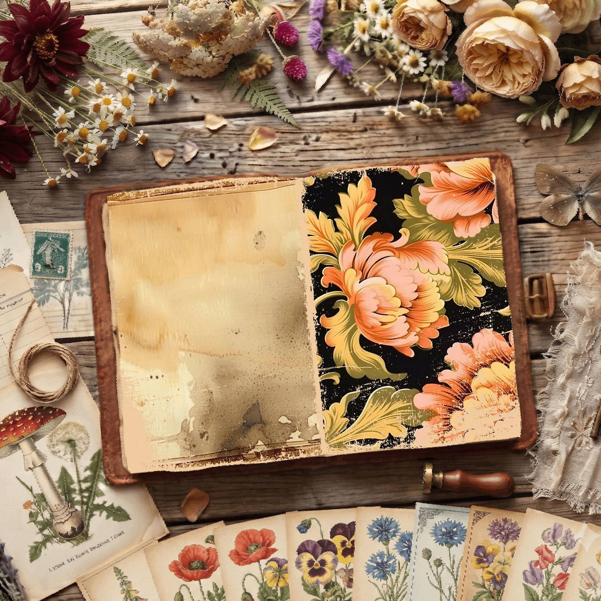 Floral Digital Papers