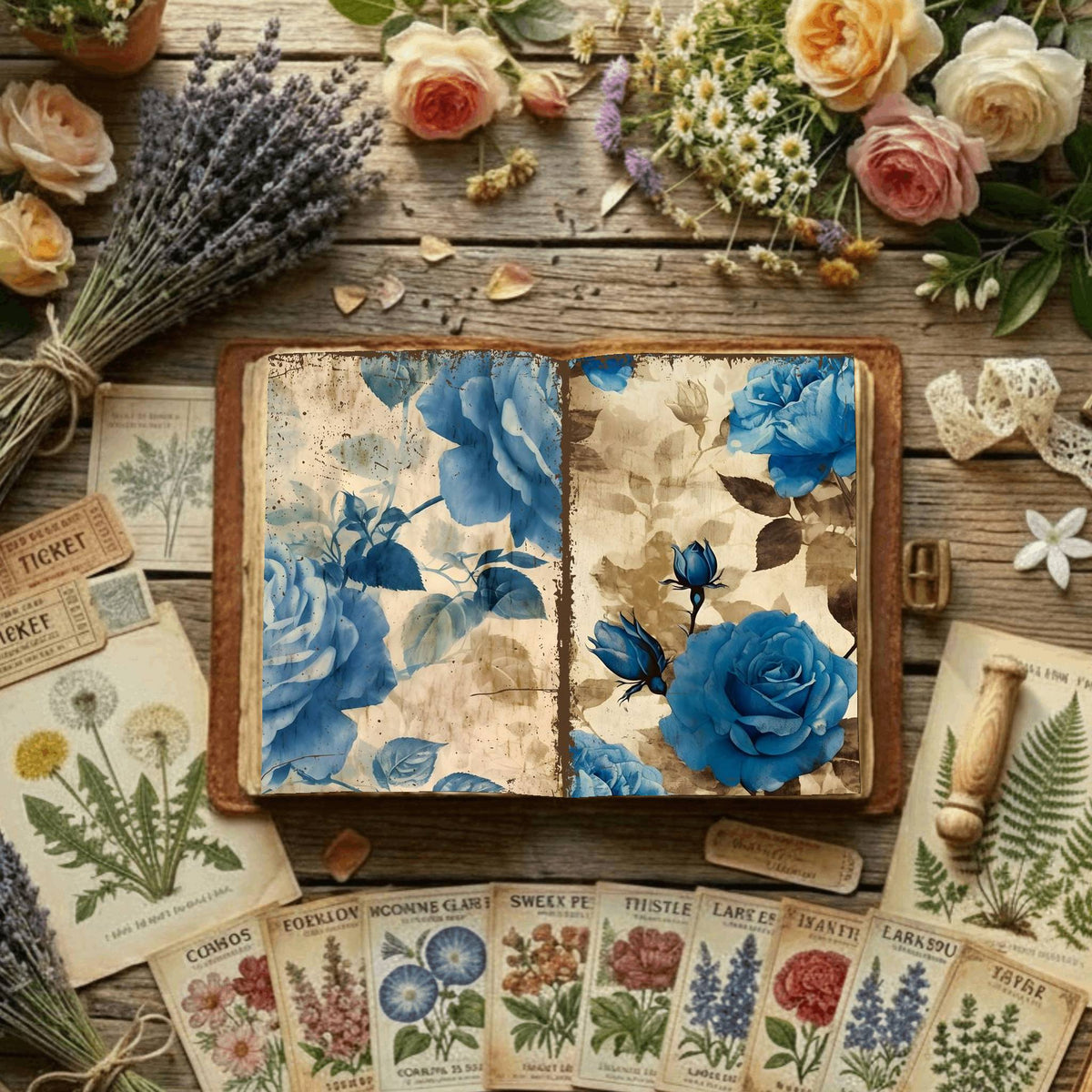 Floral Digital Papers