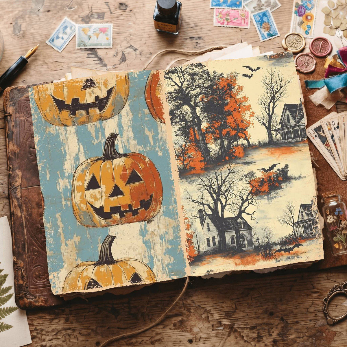 Halloween Digital Papers