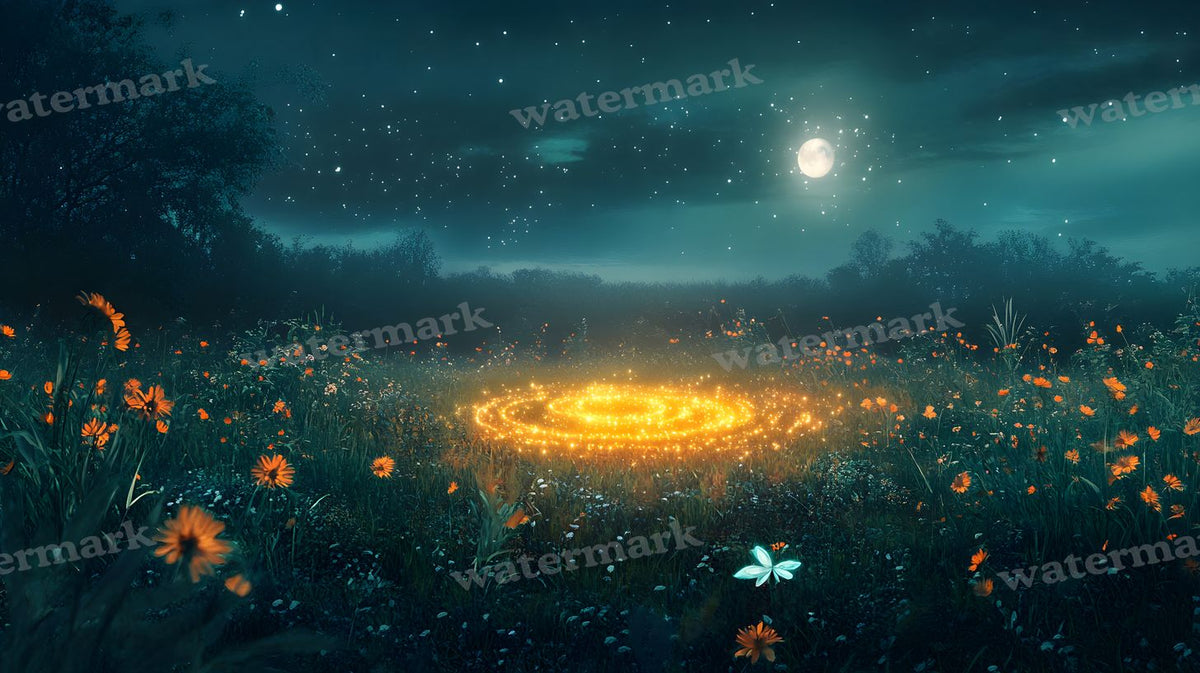 Moonlit Meadow Backdrop Images