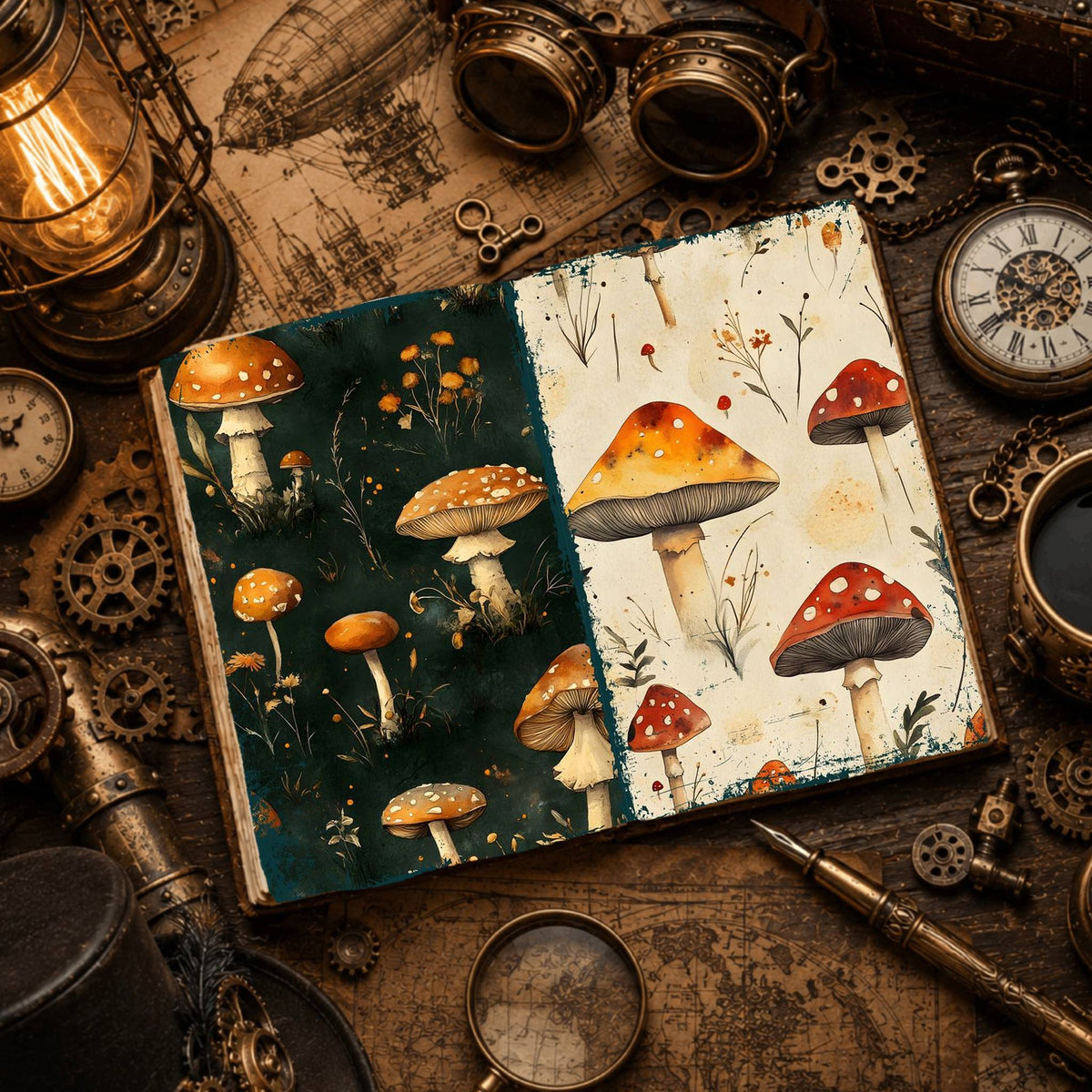 Mushroom Digital Papers