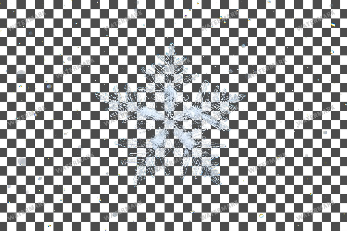 Snowflake Flurry Overlay Swirling Flakes