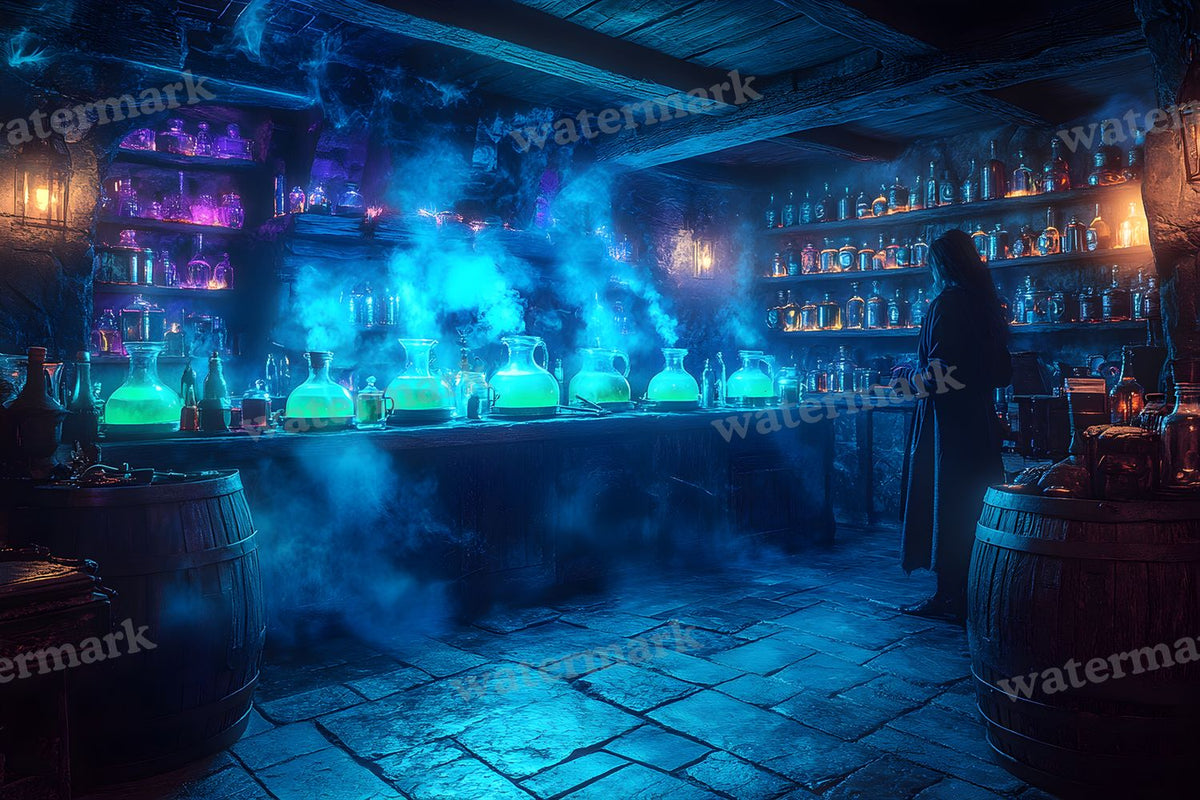 Witch Potion Room Backdrop Images