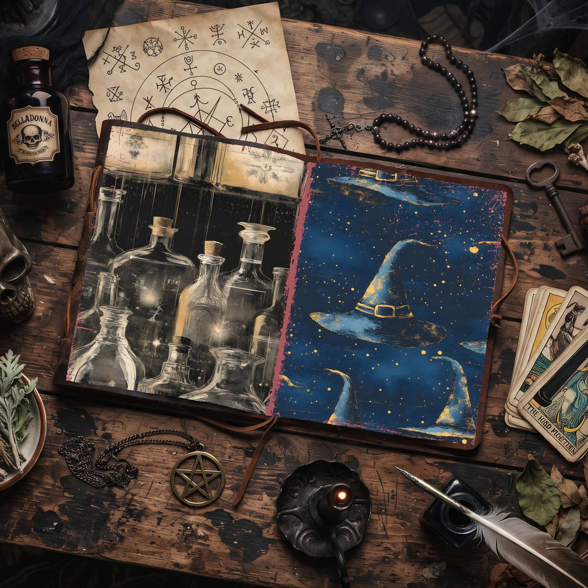 Witch printable junk journal paper, page preview 41