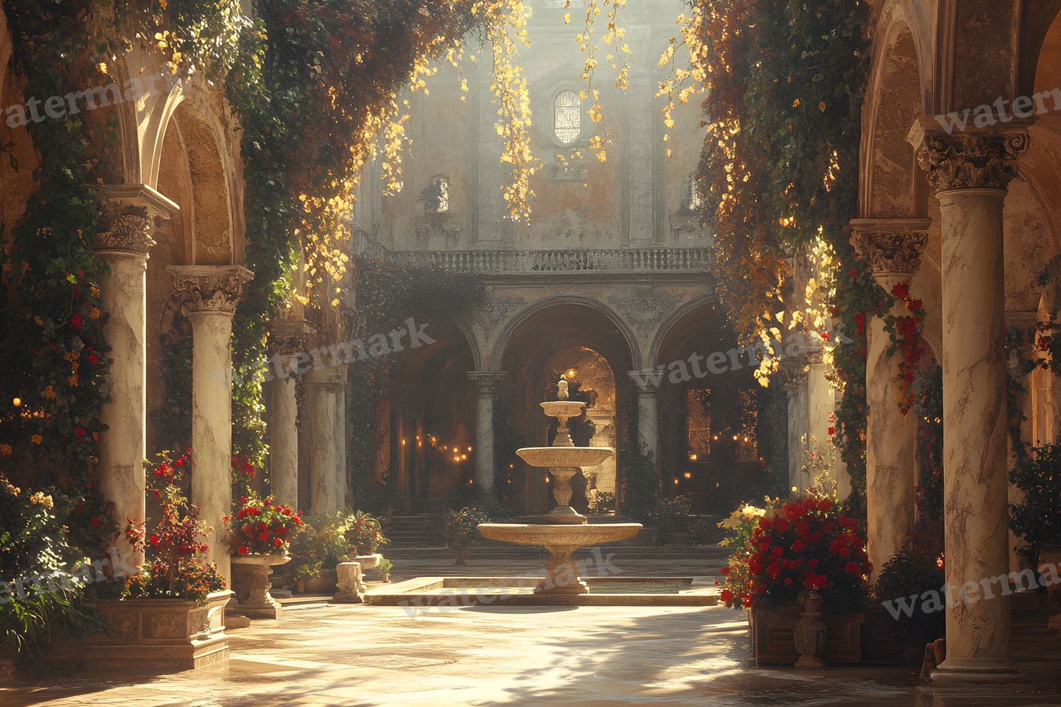 Ancient Roman Courtyard Backdrop Images