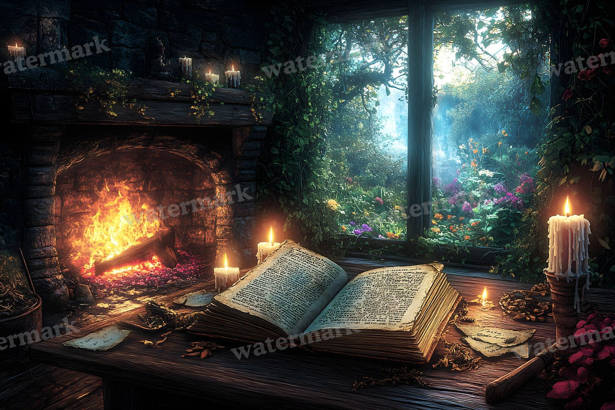 Ancient Witchgrimoire Backdrop Images