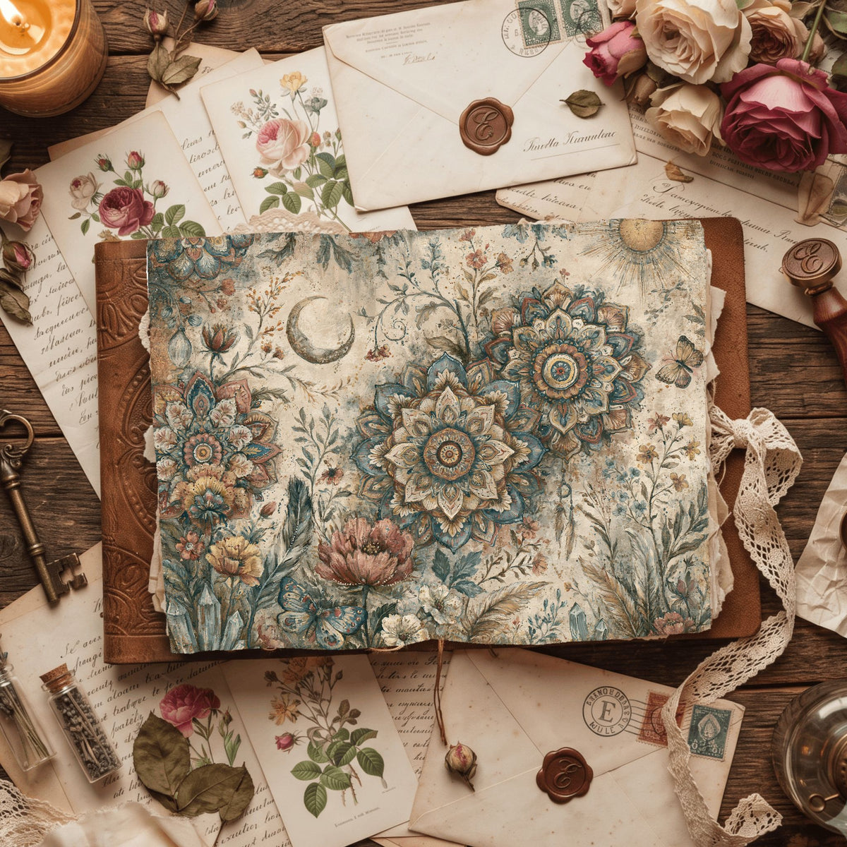 Celestial Mandala Garden Paper