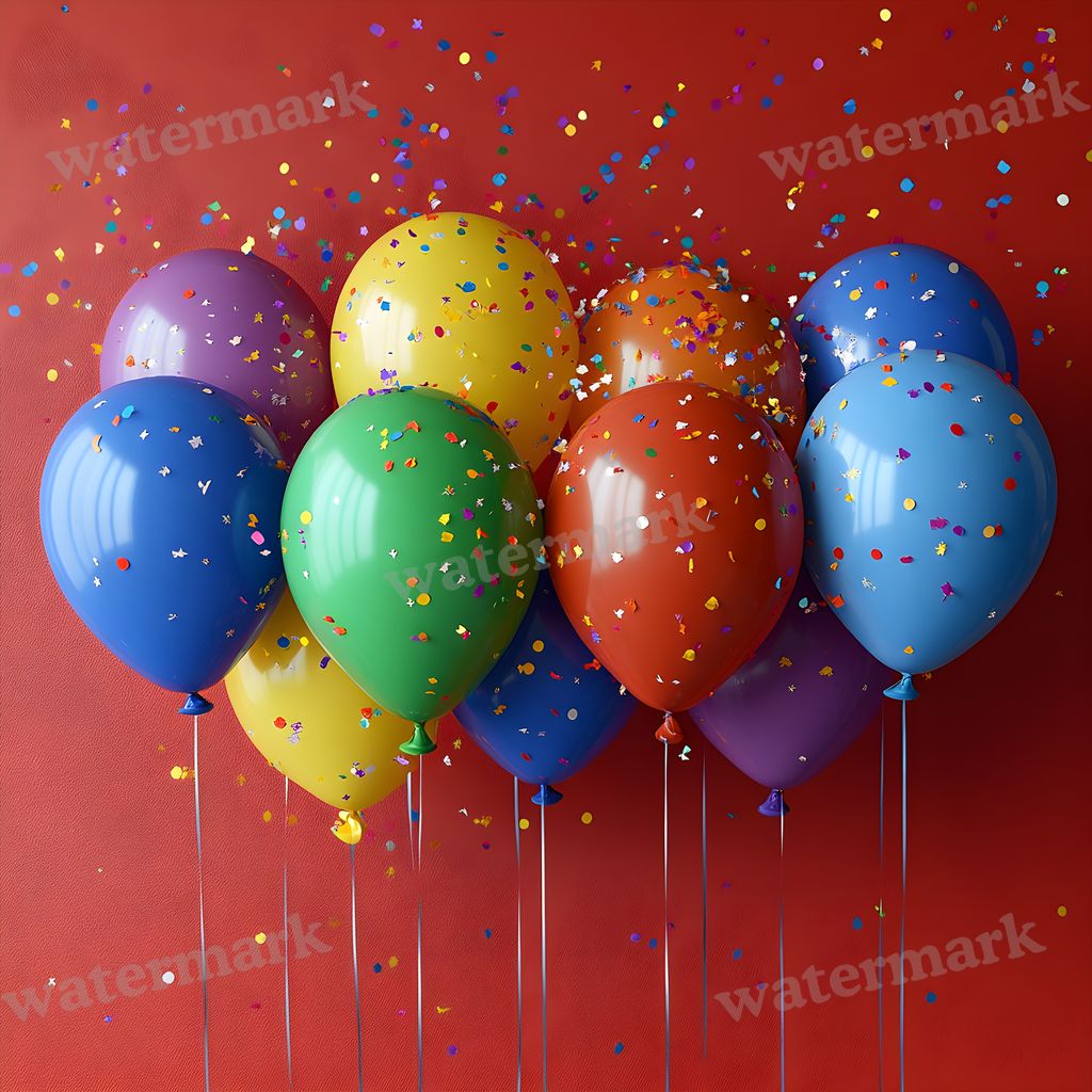 Rainbow Balloon Backdrop Images