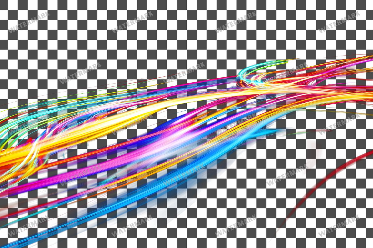 Abstract Light Streaks Transparent Overlay Pngs