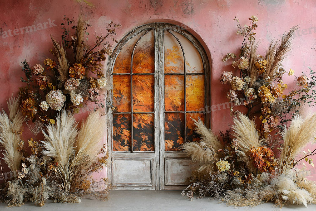 Boho Pink Arch Backdrop Images