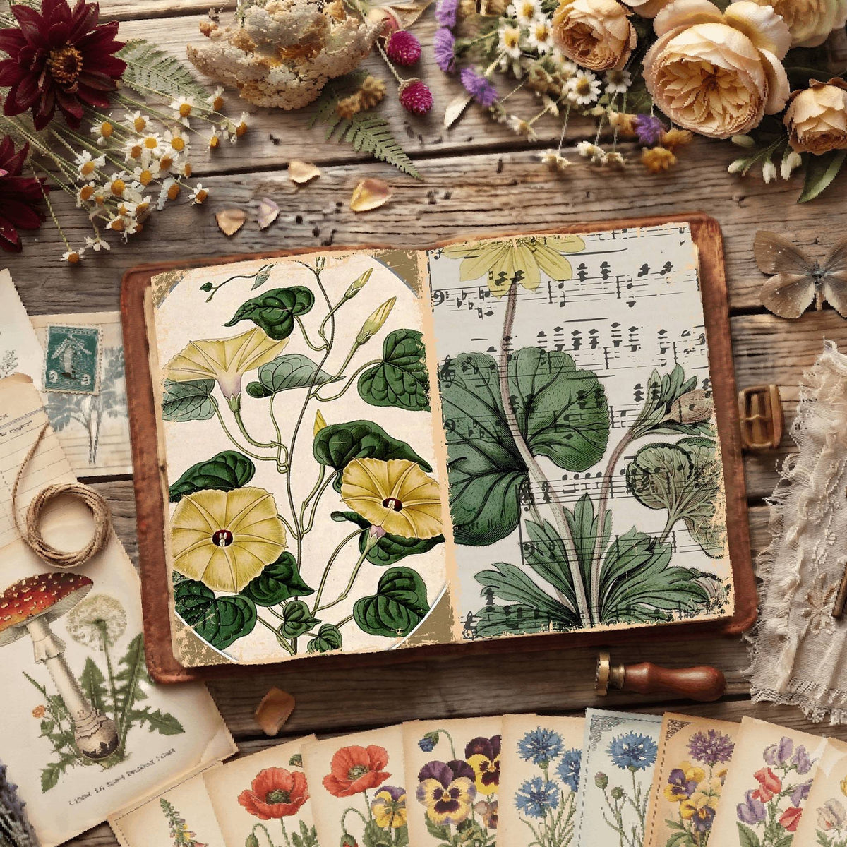 Botanical Illustrations Digital Papers