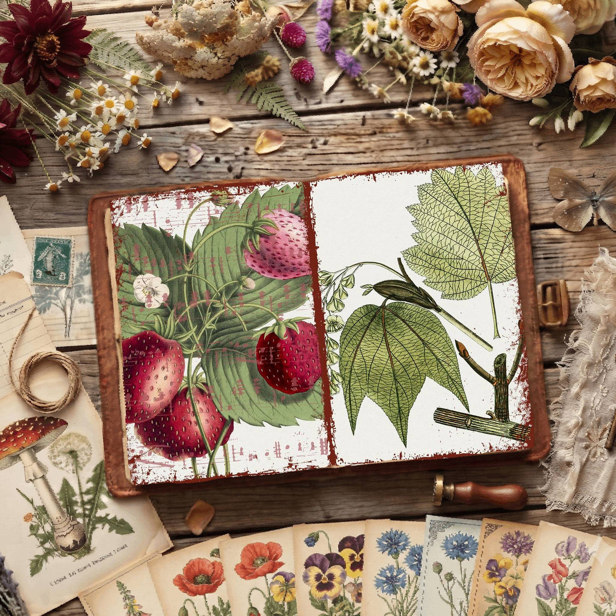 Botanical Illustrations Digital Papers
