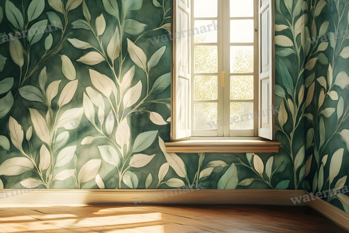 Botanical Window View Backdrop Images