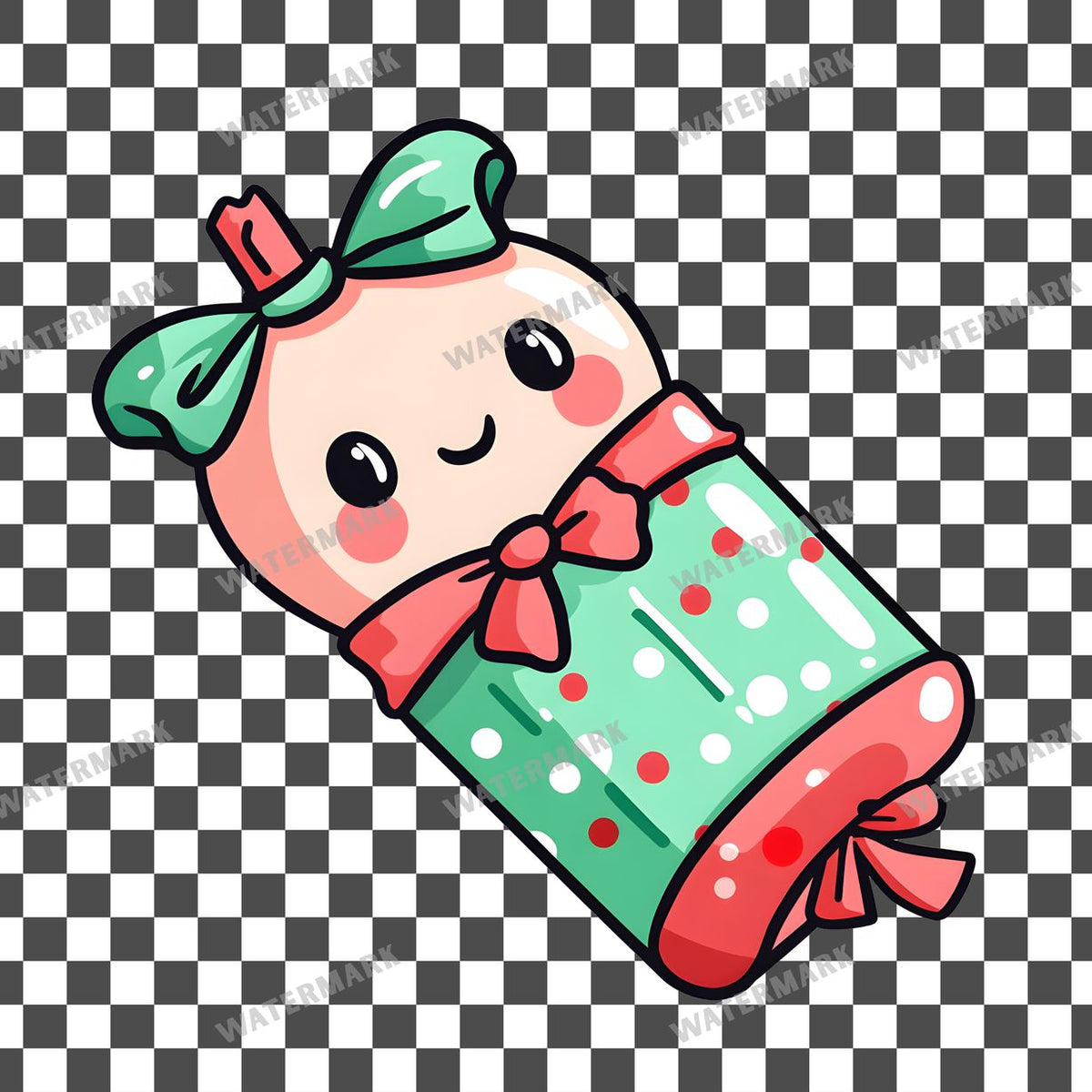 Christmas Kawaii Style Clipart Pngs