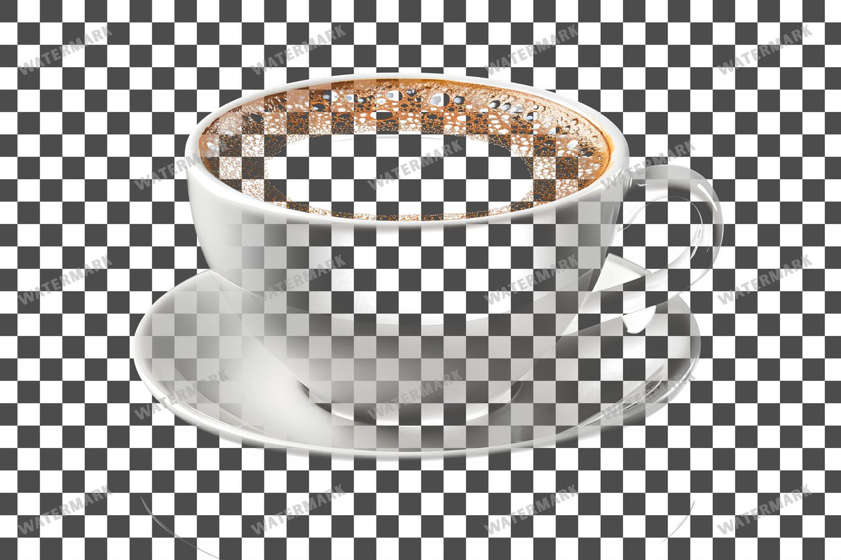 Coffee Cup PNG overlay on a transparent checkered background, preview 42