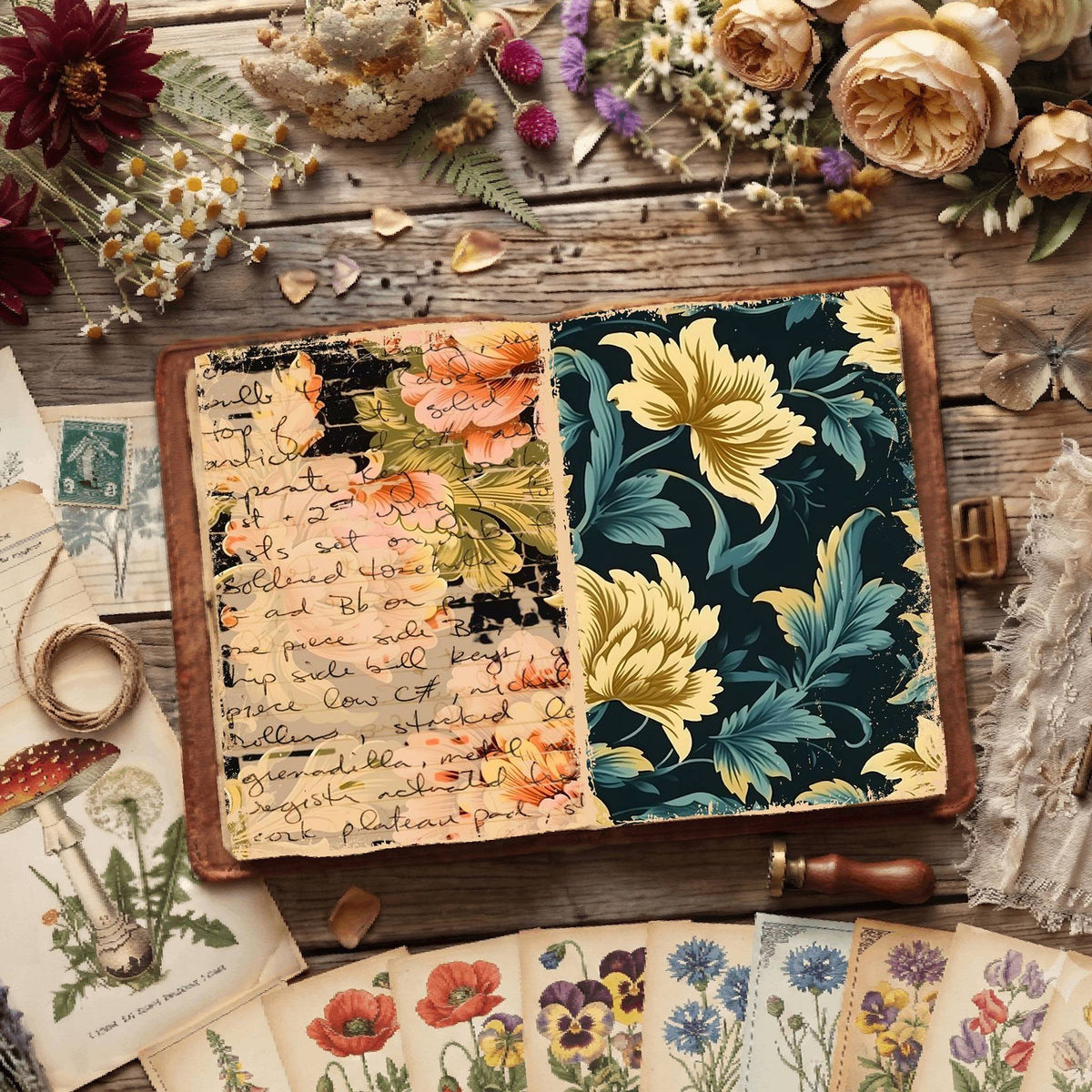 Floral Digital Papers