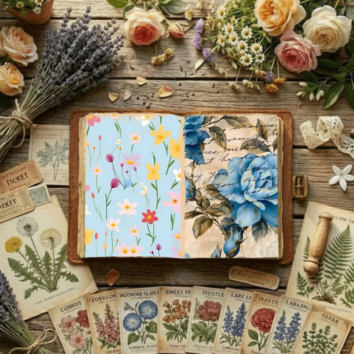 Floral Digital Papers
