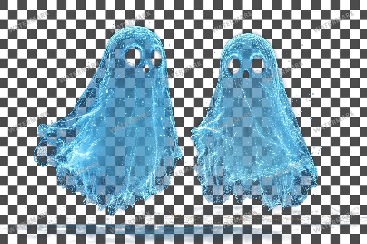 Ghostly Apparitions PNG overlay on a transparent checkered background, preview 42