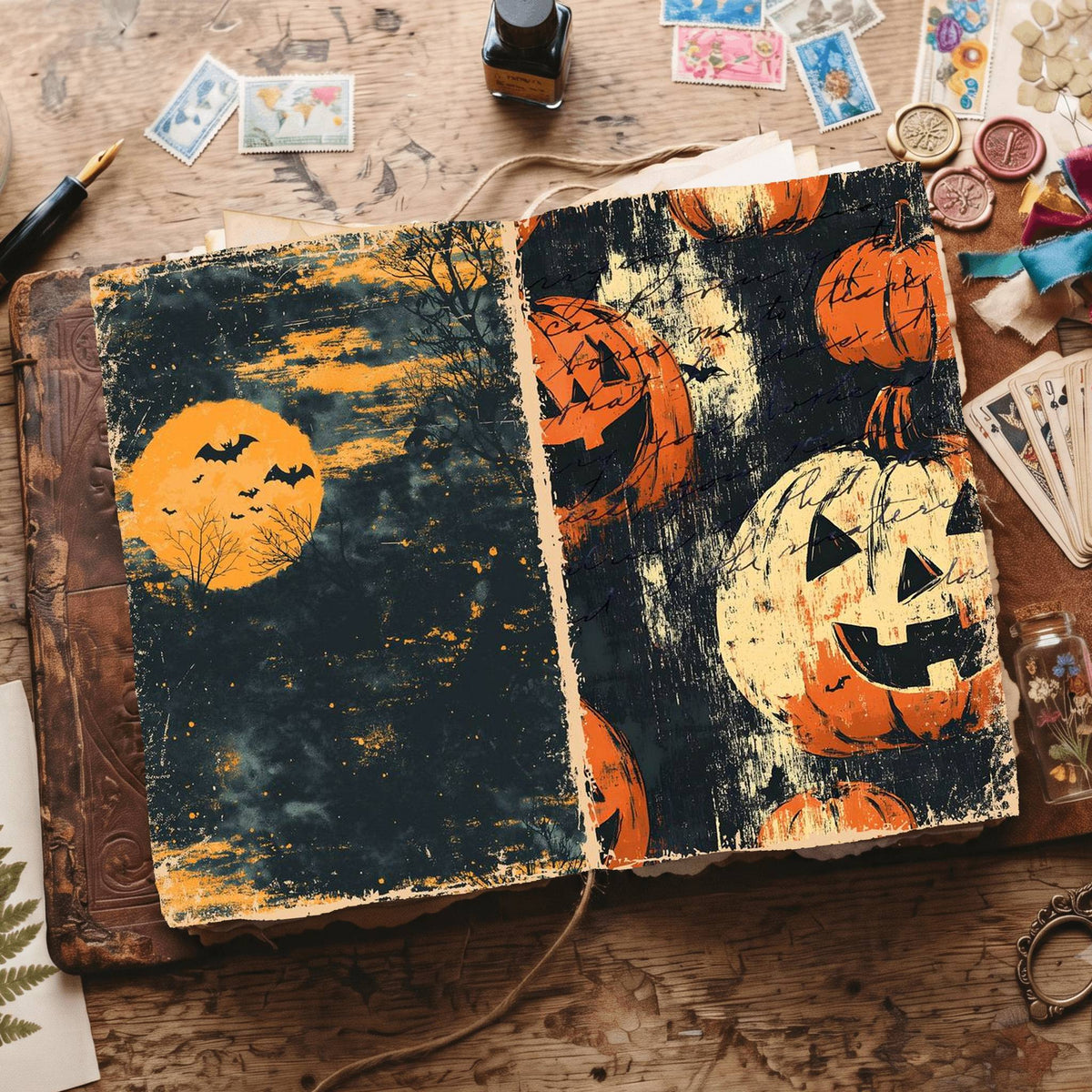 Halloween Digital Papers