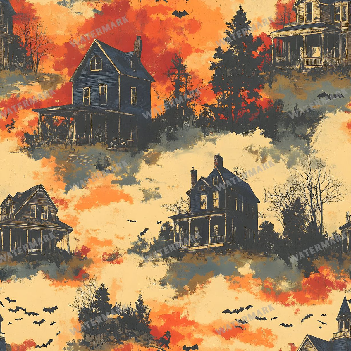 Halloween Seamless Pattern