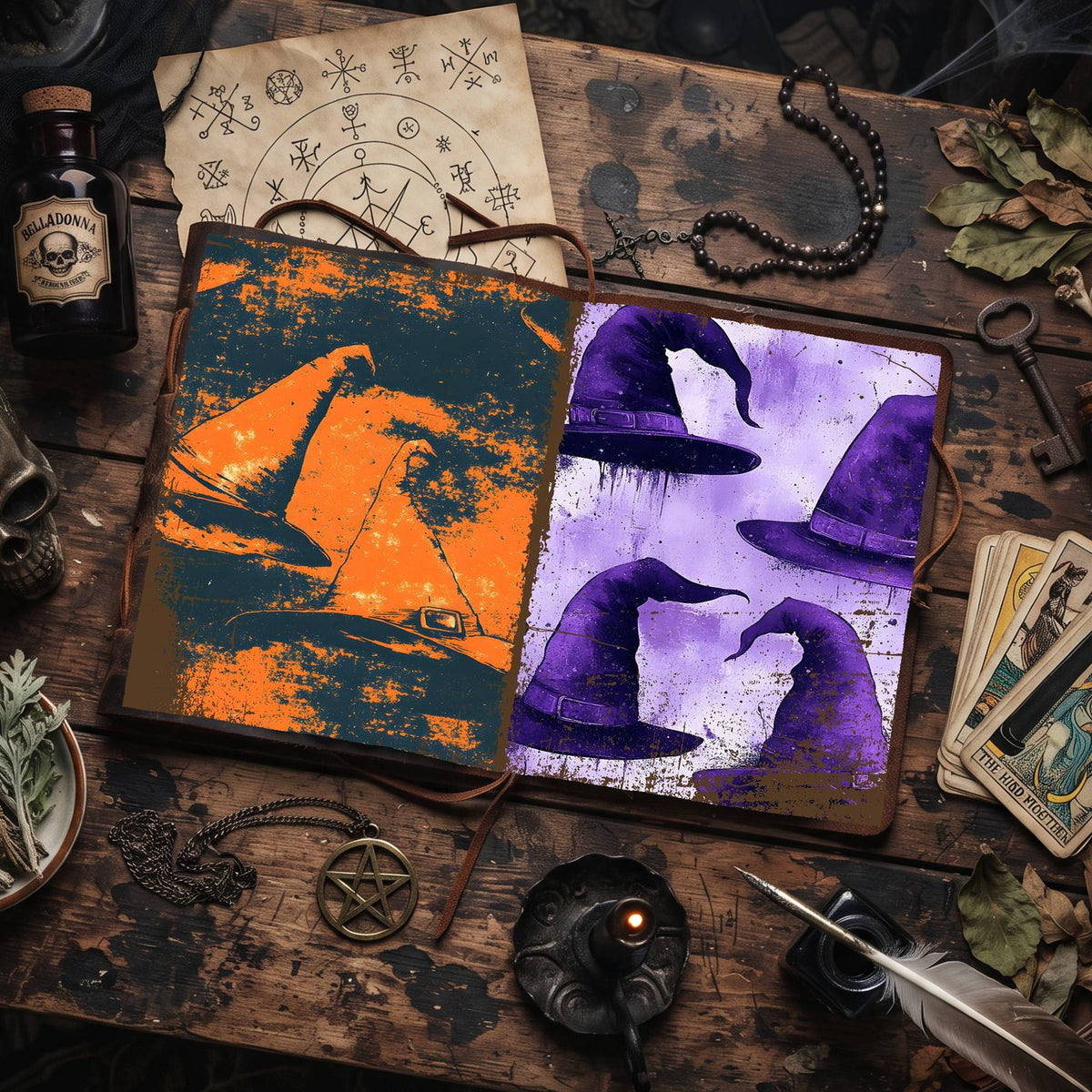Witch printable junk journal paper, page preview 42