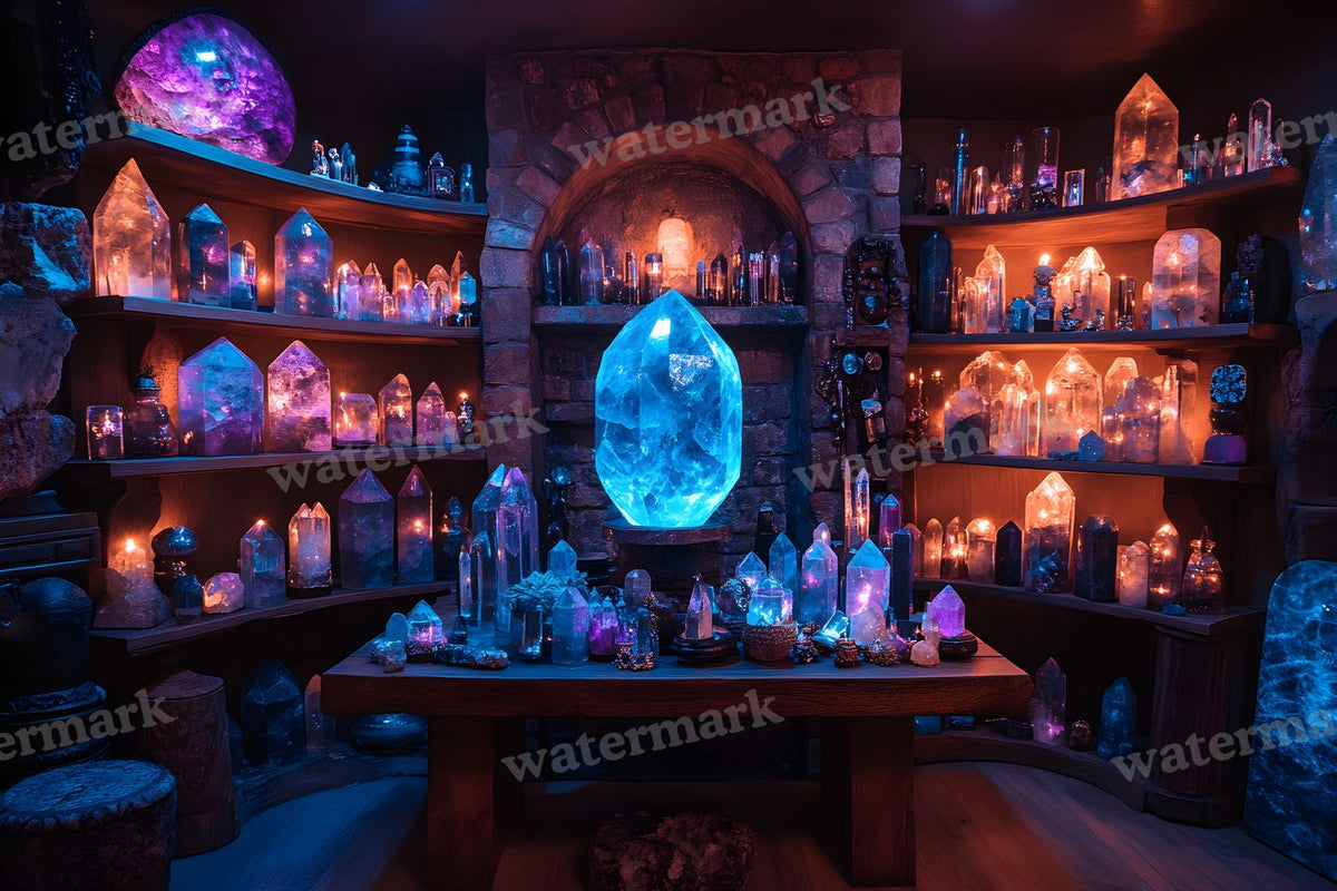 Witchs Crystal Den Backdrop Images