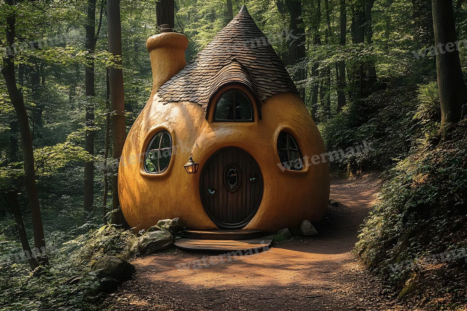 Witchs Hut Backdrop Images