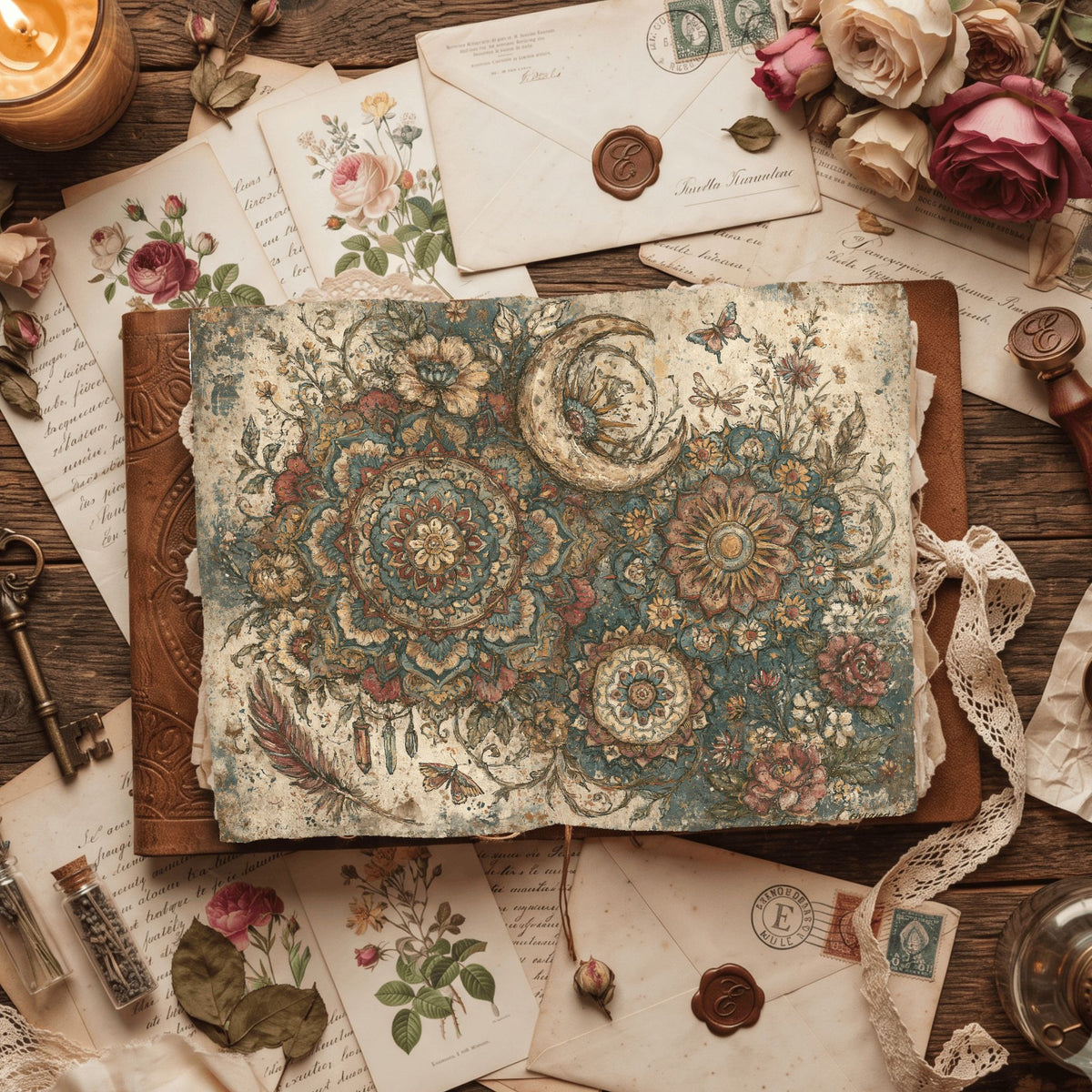 Celestial Mandala Garden Paper